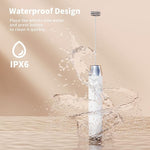 Load image into Gallery viewer, Maestri House Rechargeable Milk Frother with 3 Heads, LunaFro AS Handheld Electric Foam Maker Waterproof Detachable Stainless Steel Whisk Drink Mixer Foamer with Stand for Lattes, Cappuccino, Egg