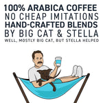 Load image into Gallery viewer, Stella Blue Whole Bean Coffee, Positive Vibes Blend, Light Roast Vanilla, Fruity Notes 100% Arabica Beans, Ethically Sourced from Central and South America, Smooth Balanced, 12oz Bag