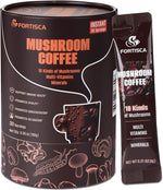Load image into Gallery viewer, 10 in 1 Mushrooms Coffee(Lion's Mane, Cordyceps, Turkey Tail &amp; Other) Ashwagandha Magnesium Multivitamins, 2000mg Mushroom Instant Coffee Powder for Energy, Digestion, Immune Support, 30 Servings