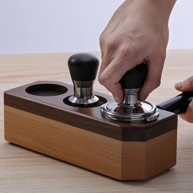 41mm Espresso Tamper with Precisely Manufactured Stainless Steel Base & PVC Handle, 41mm Coffee Tamper Specially Fit for La Marzocco 1 Cup 7g Basket, VST 7g Single Basket and Similar