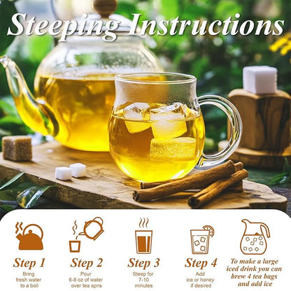 WT WEETEE Turmeric Chai Tea Bags, 2g x 100 Count, Caffeine-Free Turmeric Spiced Chai Tea, Includes Cinnamon, Licorice, Ginger Root, Cardamom, Cloves & More