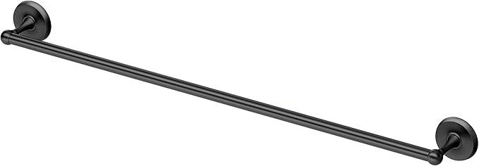 Gatco 5078MX Desinger II Towel Bar, 30 Inch, Matte Black/Wall Mounted Single Towel Holder