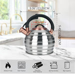 Load image into Gallery viewer, Tea Kettle for Stove Top Whistling Teapot, 3.2Q Tea Pot Stainless Steel Teakettle with Heat Proof Ergonomic Handle