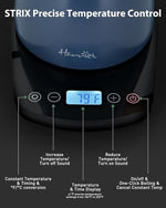 Load image into Gallery viewer, Harriet Gooseneck Electric Kettle - 1200W Fast Heat, 0.8L Stainless Steel, Precision Temp Control &amp; Timer, Wood Handle, Pour Over Coffee and Tea, Blue