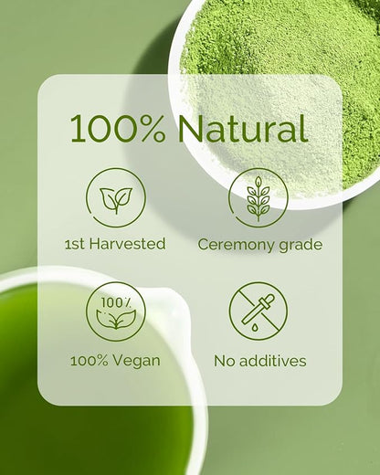 Maestri House Ceremonial Grade Matcha Powder - Premium First Harvest Green Tea Powder, 100% Pure Unsweetened No Additives, USDA Organic Gluten-Free Vegan, 1.06oz Tin