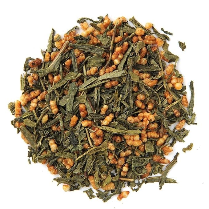 Organic Positively Tea Company, Genmaicha, Green Tea, Loose Leaf, 16 Ounce