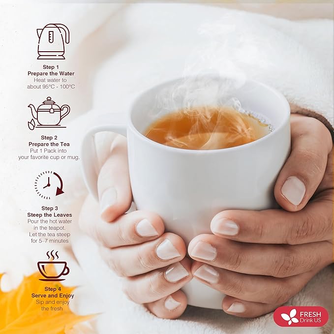 Premium Happy Throat Herbal Tea – 135 Bags Of Supper Tea Blend: Marshmallow Root, Slippery Elm & Ginger – Dry & Sore Throat Relief – Caffeine-Free, No Honey, No Citrus – No Sugar