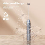 Load image into Gallery viewer, Maestri House Rechargeable Milk Frother with Stand, LunaFro Handheld Electric Foam Maker Waterproof Detachable Stainless Steel Whisk Drink Mixer Foamer for Lattes, Cappuccino