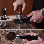 Load image into Gallery viewer, 53mm Calibrated Espresso Tamper, Calibrated Coffee Tamper with Spring Loaded Wooden Handle Stainless Steel Flat Base, Professional Barista Espresso Hand Tamper