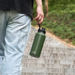 Load image into Gallery viewer, Koodee Insulated Water Bottle, 32 oz Stainless Steel Double Wall Vacuum Wide Mouth Sport Bottle with Leakproof Spout Lid (Grass Green)