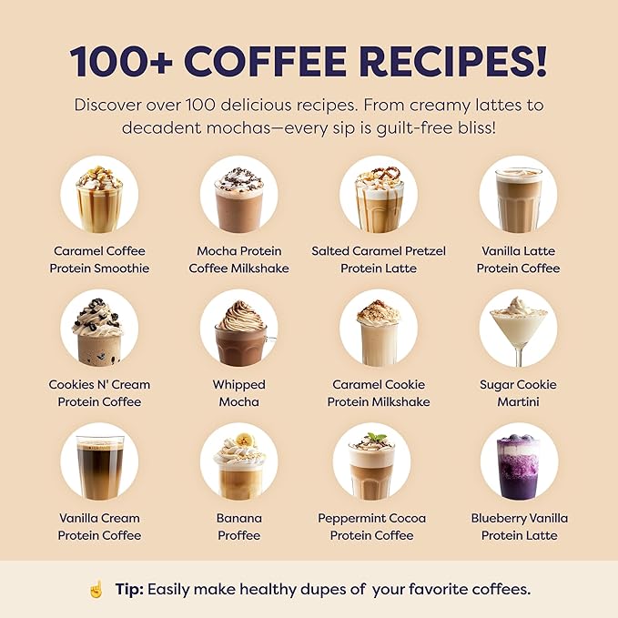 Coconut Mocha Protein Iced Coffee - Premium Whey Protein & Instant Iced Coffees - 100% Natural Cold Brew Coffee - Zero Artificial Flavors & Sweeteners, 80 mg Caffeine, 0g of Sugar, 20 Servings