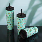 Load image into Gallery viewer, BJPKPK 30oz Insulated Tumbler With lid And Straw Stainless Steel Tumblers Travel Coffee Mug Reusable Thermal Cup,Hawaii Fruits-Yellow (Pack of 2)