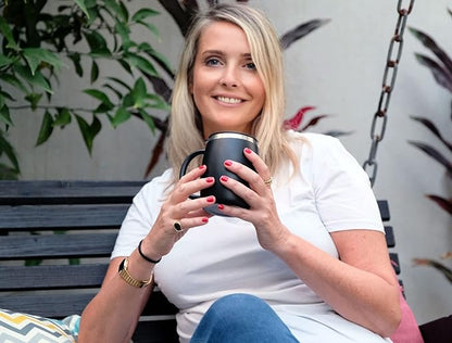 CHILLOUT LIFE Stainless Steel Insulated Coffee Mugs Set of 2 (14 oz) - Double Wall Coffee Cups With Spill Resistant Lid & Strong Handle, Shatterproof Cups for Cold Drinks, Hot Beverages