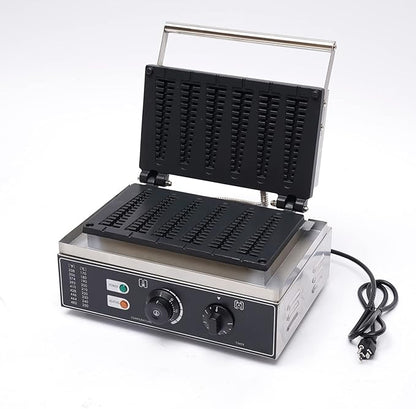 6PCS Electric Stick Waffle Pancake Maker,Non-stick Pancake Baker Machin,110v Rotated Muffin Maker Machine,Electric Muffin Maker Stainless Steel for Home Kitchen,control 50-300℃,1550w