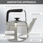 Load image into Gallery viewer, Tea Kettle, Whistling Stovetop Tea Kettle, Large Capacity Teapot Suits for All Heat Source, Professional Fast Heat Technique Teapot with Thick Body and Bottom, Durable and Sturdy Tea Pot