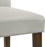 Load image into Gallery viewer, CHITA Counter Height Bar Stools Set of 2, 27" H Seat Height Upholstered Barstools, PU Leather in Creamy Grey