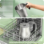 Load image into Gallery viewer, Maestri House Milk Frother, Variable Temp and Froth Thickness DualFro 600 Milk Frother Steamer, 21OZ Smart Touch Control Milk Warmer, Dishwasher Safe, Memory Function for Latte&amp;Hot Chocolate (Black)