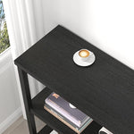 Load image into Gallery viewer, FOLUBAN Bookshelf, Modern 3 Tier Bookcase, Wood and Metal Book Shelves for Living Room Office Bedroom, Rustic Black Oak