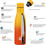 Load image into Gallery viewer, BJPKPK Insulated Water Bottle 17oz Stainless Steel Water Bottles Dishwasher Safe Reusable Metal Thermal Keep Cold and Hot,Sunset Orange