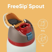 Owala FreeSip Insulated Stainless Steel Water Bottle with Straw for Sports, Travel, and School BPA-Free Sports Water Bottle, 32 oz, Boneyard