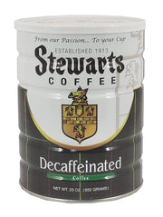 Stewarts - Medium Roast Decaffeinated Coffee - Smooth & Flavorful Ground Decaf Coffee - Vacuum Sealed Bag - Decaf Blend for Rich Taste & Aroma - Ideal for Daily Brewing & Enjoyment (23oz, Pack of 6)