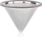 Load image into Gallery viewer, Reusable Metal Coffee Filter with Double-layer Stainless Steel, Coffee Dripper, Compatible with Chemex, Hario V60 emex, Hario and Other Carafes, Paperless Coffee Filter for Sustainable Brewing