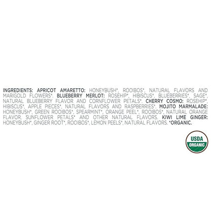 Tea Forte Herbal Retreat Organic Caffeine Free Premium Herbal Tea Petite Presentation Box Tea Gift Set Sampler, 10 Handcrafted Pyramid Tea Bag Infusers