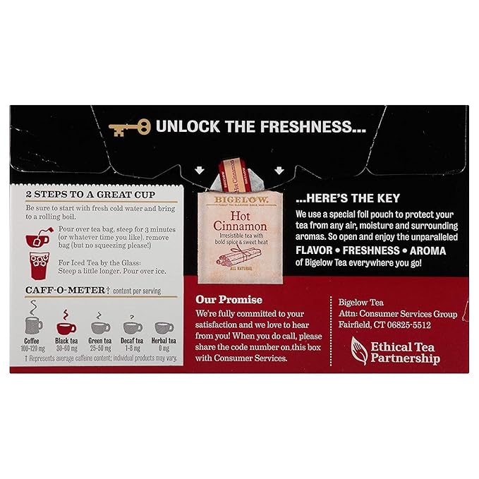 Bigelow, Hot Cinnamon Tea, 20 Count