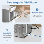 Load image into Gallery viewer, Gevi V2.0 Quiet Countertop Nugget Ice Maker, Self-Cleaning Chewable Pellet Ice Machine, 38 lbs/24H, Energy-Efficient, White