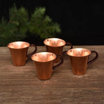 Load image into Gallery viewer, Handmade Pure Copper Teacup, Pure Copper Tea Set, Hammered Mugs Set of 2