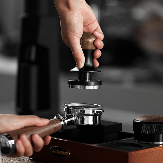 MHW-3BOMBER Espresso Coffee Tamper 51mm with Three Spring Loaded Calibrated Espresso Tamper 30lbs Tamper for Espresso Machine with Sound Feedback T6182T-OS