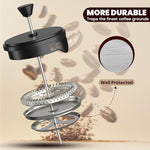 Load image into Gallery viewer, Utopia Kitchen 34 Ounce 1 Liter French Press Coffee Maker, Tea Maker, Travel Coffee Presses, Heat Resistant Thickened Borosilicate Coffee Pot for Camping Travel Gifts, Black Pack of 1