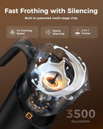 Load image into Gallery viewer, Milk Frother and Steamer, 8-in-1 Electric Milk Frother for Coffee, 13.5oz/400mL Large Capacity Automatic Warm and Cold Foam Maker, Hot Chocolate Maker Coffee Frother, Black