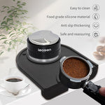 Load image into Gallery viewer, Knock Box Large Capacity Design Espresso Knock Box Tamping Mat Espresso Machine Accessories Set of 2 with Removable Knock Bar and Anti-Slip Base for Home Office Barista Tools for Bar Shop