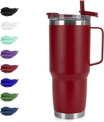 Load image into Gallery viewer, HASLE OUTFITTERS 30oz Tumbler With Handle, Insulated Travel Coffee Mug With Straw Leak-Proof Double Wall Stainless Steel Vacuum Tumblers Metal Cup with Straw for Hot and Cold Drink