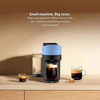 Nespresso Vertuo Pop+ Coffee and Espresso Machine by De'Longhi, Pacific Blue