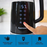 Load image into Gallery viewer, Kenmore Electric Kettle - 1.7 Liter Cordless Digital Chauffe-eau, Instant Pot Tea Kettle, Preset Temperature Control, Automatic Shut- Off, Cool Touch, Hot Water Boiling Heater, Black