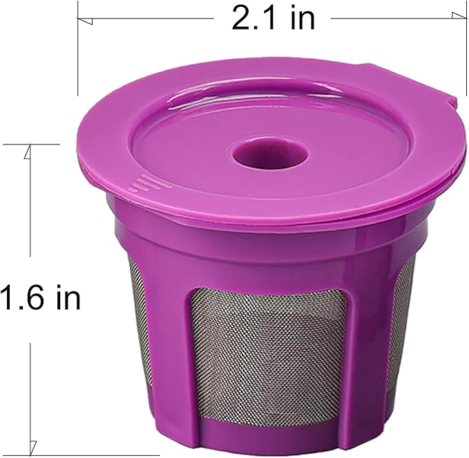 4 Pack K Cups Coffee Filters Compatible with Keurig Brewers 1.0 and 2.0Coffee Makers - Universal Kcup Filters Fit Refillable Kcup Coffee Pods