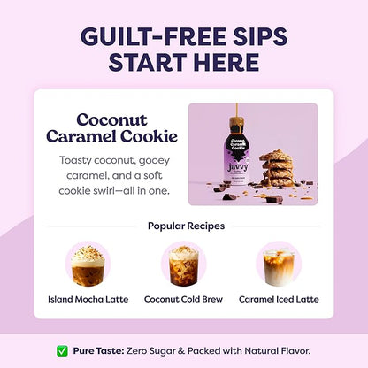 Coffee Concentrate - Limited Release Flavors - Cold Brew Coffee, Perfect for Hot or Iced Instant Coffees, Hot Drinks, Cold Brew Concentrate, 35 Servings - Coconut Caramel Cookie