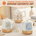 Load image into Gallery viewer, Ceramic Electric Kettle Pot 1.1 Quart, Boiling Water boiler, Teapot Automatic Shut-Off, BPA-Free, Rapid Boil For Coffee &amp; Tea, Boil-Dry Protection, 1000W