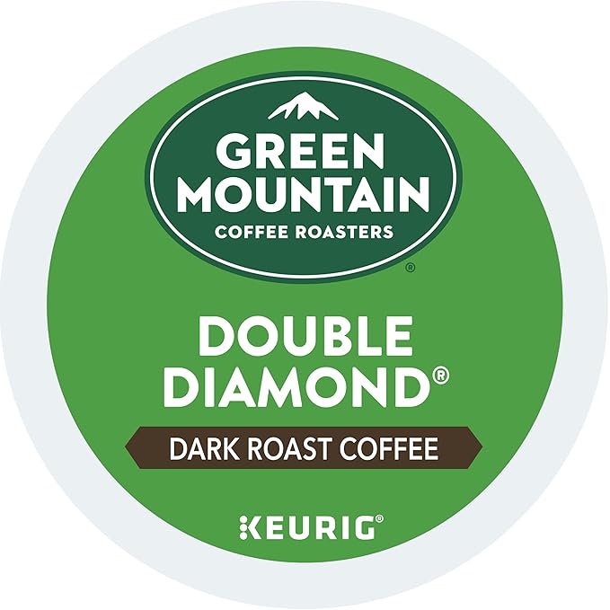 Green Mountain Coffee Roasters Double Diamond Keurig Single-Serve K-Cup pods, Dark Roast Coffee, 72 Count
