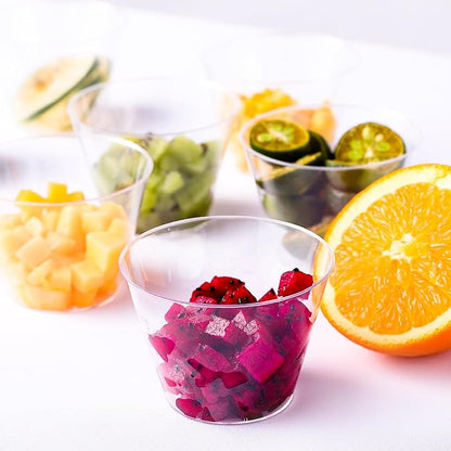 JOLLY CHEF 500 Clear Plastic Shot Glasses, 2 oz, Disposable, Ideal for Parties, Weddings, Holidays, Picnics, Events, Wine Tasting