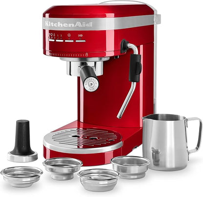 KitchenAid Metal Semi-Automatic Espresso Machine - KES6503, Empire Red