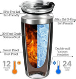 Load image into Gallery viewer, Personalized Coffee Tumbler with Pictures Text, 20oz Custom Insulated Stainless Steel Tumbler, Customized Christmas Birthday Gifts for Women Men, Custom Travel Coffee Cup with Lids