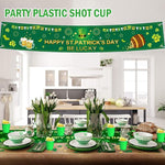 Load image into Gallery viewer, 100 Pack 2 oz Plastic Shot Glasses Disposable Shot Cups, Mini 2oz Party Cups for Christmas, St Patrick's Day, Birthday, Wedding, Bachelorette Party (Green)