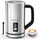 Load image into Gallery viewer, Secura Milk Frother, Electric Milk Steamer Stainless Steel, 8.4oz/250ml Automatic Hot and Cold Foam Maker and Milk Warmer for Latte, Cappuccinos, Macchiato, 120V