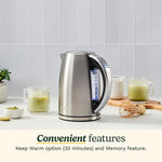 Load image into Gallery viewer, Cuisinart 1.7-Liter Stainless Steel Cordless Electric Kettle with 6 Preset Temperatures