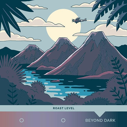 Stone Creek Coffee Dark Roast Ground Coffee – 12 Ounce (Pack of 1) – Smooth and Chocolatey Fresh Roasted Coffee Beans with Rich and Fruity Tasting Notes, 3 Volcanoes Dark Guatemala