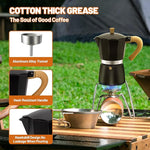 Load image into Gallery viewer, 6 Cup Aluminum Espresso Stovetop Moka Pot Express Coffee Maker Percolator Italian Classic Mocha Coffee Machine for Italian and Cuban Cafe Brewing for Home &amp; Camping 300ml 10oz