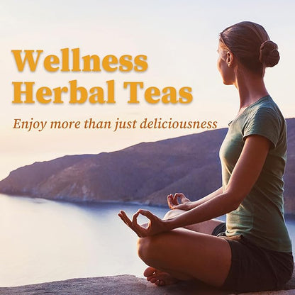 FullChea - Fennel Tea Bags, 30 Teabags, 4g/bag - Premium Whole Fennel Seeds - Non-GMO - Caffeine-free - Helps Improve Digestion & Immune System